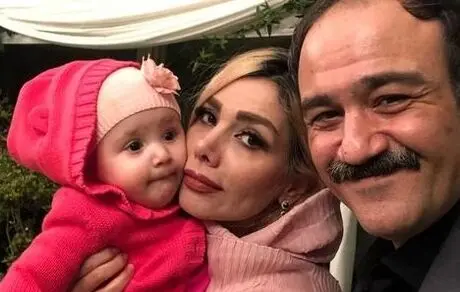 مهران غفوریان| عکسهای عاشقانه با همسرش در تولد لاکچری هانا+ عکس 