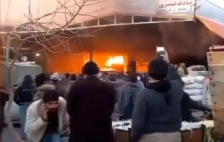 زنده سوختن مرد مشهدی جلوی چشم مردم + عکس