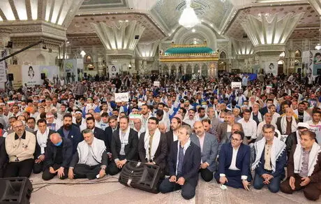 حضور مدیر عامل بانک توسعه تعاون در آئین تجدید میثاق جامعه کار و تولید با آرمان های حضرت امام خمینی(ره)