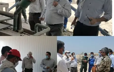 بازدید مدیرکل شیلات هرمزگان از از روند احداث سرد خانه 250 تنی شیلات درتنب بزرگ