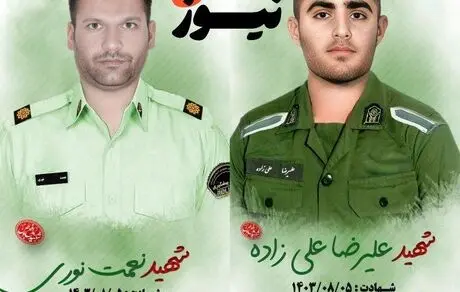 تصویر 10 شهید در پی حادثه تروریستی گوهرکوه خاش
