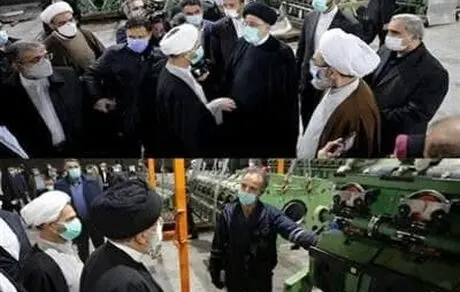 بازدید رییس جمهور از گروه کارخانجات صنایع پوشش ایران که با حمایت بانک صنعت و معدن به زودی به بهره برداری می رسد 