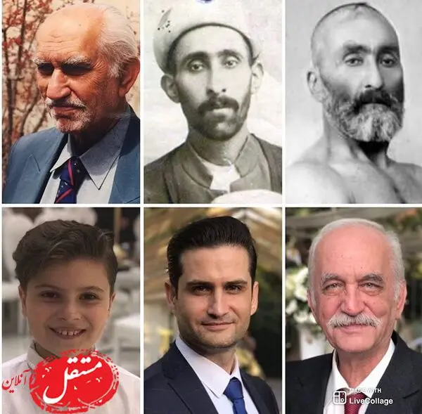 پویا امینی و اجدادش در یک قاب + عکس