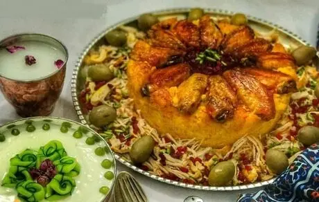 
۳ طرز تهیه ته انداز مرغ زعفرانی مجلسی با زرشک پلو،سبزی یا عدس پلو بدون پلوپز