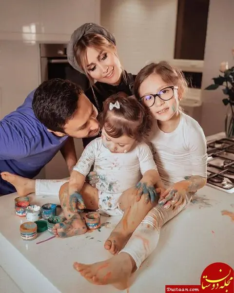 شاهرخ استخری و همسرش سپیده و دخترانش + عکس و  بیوگرافی