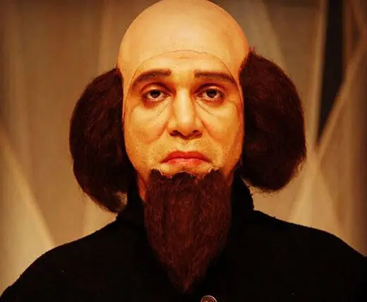 آرایش خنده دار امیر کربلایی زاده به خاطر ننه دلاور  + عکس