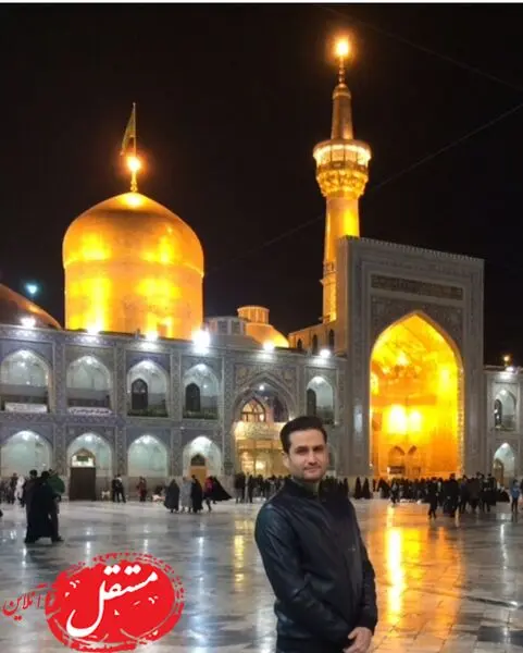 آقای بازیگر در حرم امام رضا (ع) + عکس