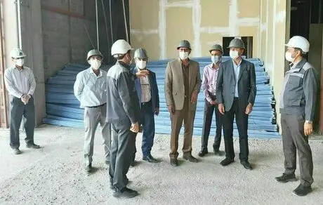 بازدید رئیس دانشکده علوم پزشکی سیرجان از پروژه بیمارستان تخصصی گل‌گهر