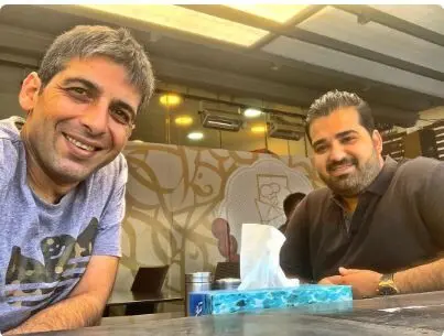 سلفی حمید گودرزی و رفیق نابش + عکس