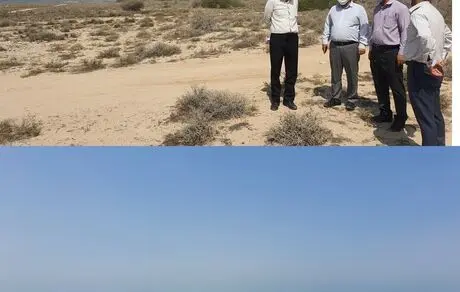 بازدید مدیرکل شیلات استان از محل پیشنهادی شیلات هرمزگان جهت احداث مرکز بازسازی ذخایر بندرلنگه