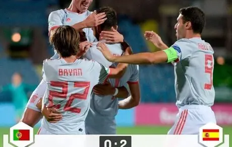 پیروزی اسپانیا بر پرتغال!