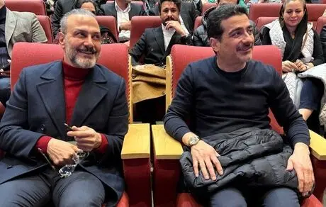 همایون شجریان و علیرضا قربانی در یک قاب