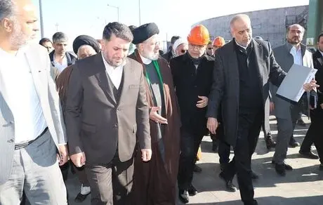 افتتاح مجتمع فولاد بافق با مشارکت بانک ملت و با حضور رییس جمهوری