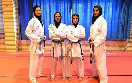 صعود سه بانوی کاراته به رده هفتم