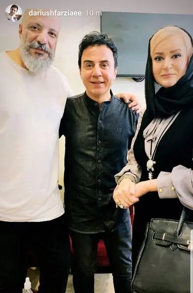 عموپورنگ در کنار امیر جعفری و نعیمه نظام‌دوست + عکس