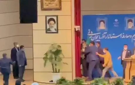 فیلم باکیفیت از سیلی خوردن استاندار آذربایجان شرقی