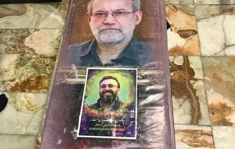 تصویری از محل دفن شهید علی لاریجانی