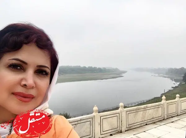 کمند امیرسلیمانی در کنار رودخانه ای زیبا + عکس