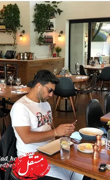حامد بهداد در رستوران های کالیفرنیا + عکس