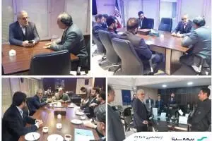 بازدید مدیرعامل بیمه سینا از شعبه قزوین