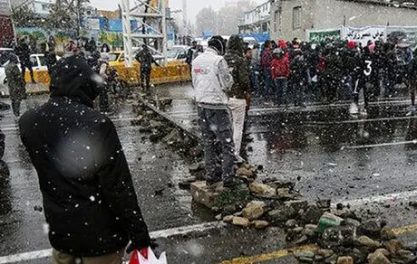 نحوه‌ی بستن بزرگراه ها در تهران توسط آشوبگران