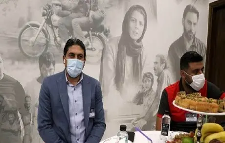 پوستر جدایی نادر از سیمین در مراسم قرعه کشی لیگ برتر فوتبال!