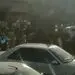 سرازیر شدن مردم در خیابان های درگهان بعد از  زلزله 6.4 ریشتری
