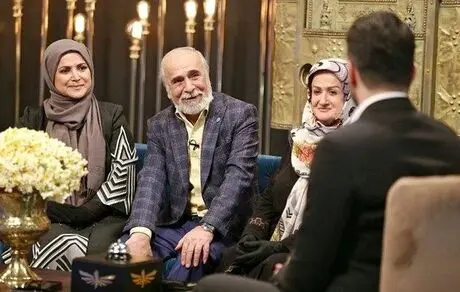 همسر آقای بازیگر برای اولین بار جلوی دوربین تلویزیون !+عکس