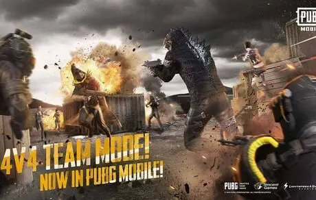 حالت جدید بازی 4v4 و گودزیلا به PUBG Mobile اضافه شدند
