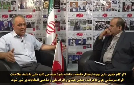 نگاه واقع‌بینانه زیدآبادی به رقابت ۲جناح در انتخابات اسفند۹۲