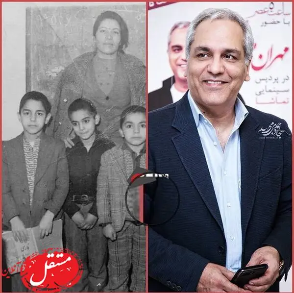 قیافه بامزه مهران مدیری در بچگی اش + عکس