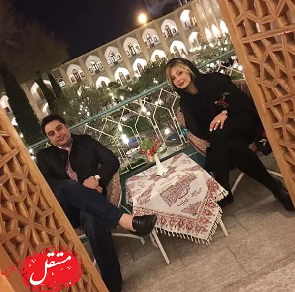 نیوشا ضیغمی و شوهرش در هتلی در مجلل + عکس