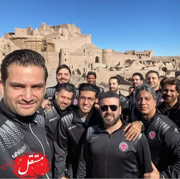 جمع بازیگران مشهور در شهر زیبای بم + عکس
