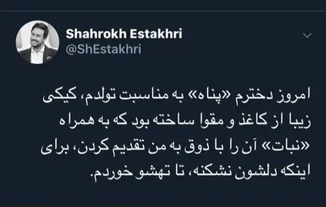 کیک تولد خاص شاهرخ استخری + عکس