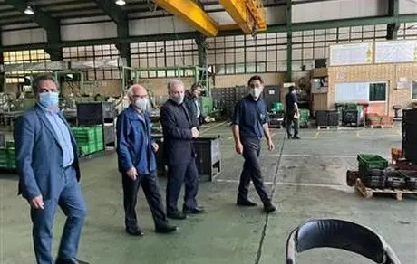 بازدید اعضای هیات عامل بانک صنعت و معدن از صنایع استان تهران 
