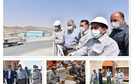 بازدید مدیر عامل شرکت مس از طرح‌ها و پروژه‌های توسعه‌ای مجتمع مس شهربابک