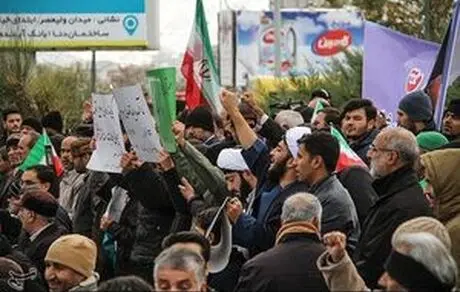 راهپیمایی مردم ‌کرج علیه ‌اغتشاشگران