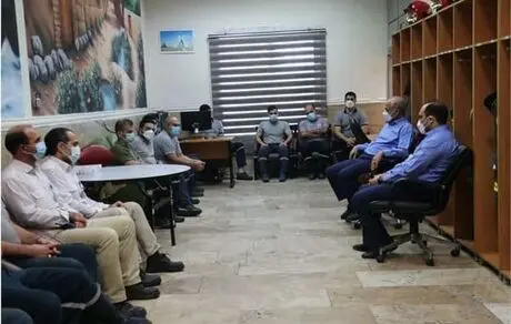 دیدار مدیر مجتمع پتروشیمی جم با پرسنل واحد HSE