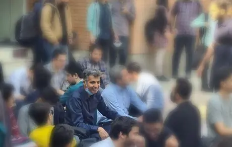 عادل فردوسی پور در جمع دانشجویان صنعتی شریف
