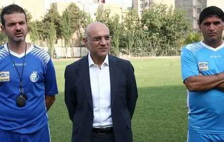 جلسه فتحی و استراماچونی در تمرین امروز استقلال+عکس