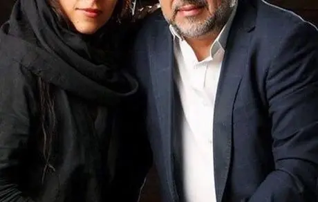 عکس محمود دینی در کنار دخترش