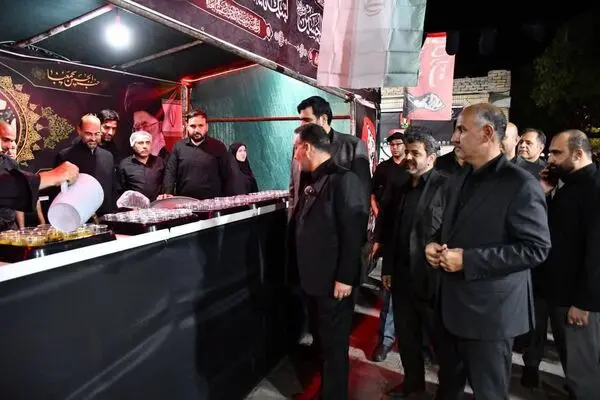 قدردانی معاون توسعه مدیریت و منابع وزارت اقتصاد از موکب بیمه ایران در مراسم تدفین امام شهید در مشهد