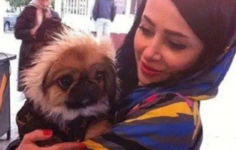 الناز حبیبی و سگ با نمکش + عکس