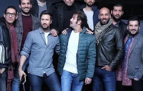 جمعی از آقایون بازیگر در یک مراسم + عکس