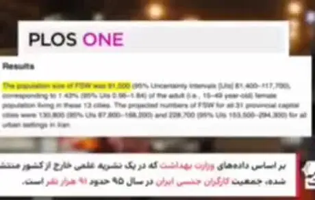 ایران چه تعداد کارگر جنسی دارد؟