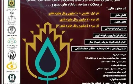فراخوان اولین جشنواره کاهش آسیب‌های اجتماعی توسط
 شرکت آلومینا