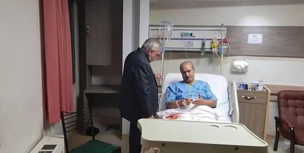 عیادت فتح الله زاده از رئیس فدراسیون فوتبال