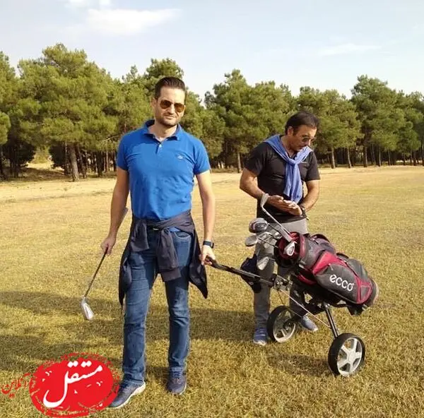 ورزش لوکس آقای بازیگر در مجموعه ورزشی انقلاب + عکس
