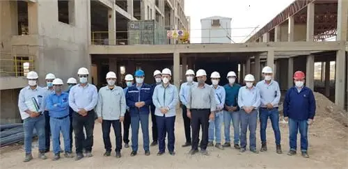 بازدید قائم مقام مدیرعامل در امور سلامت و بهداشت کارکنان از پروژه ی بیمارستان