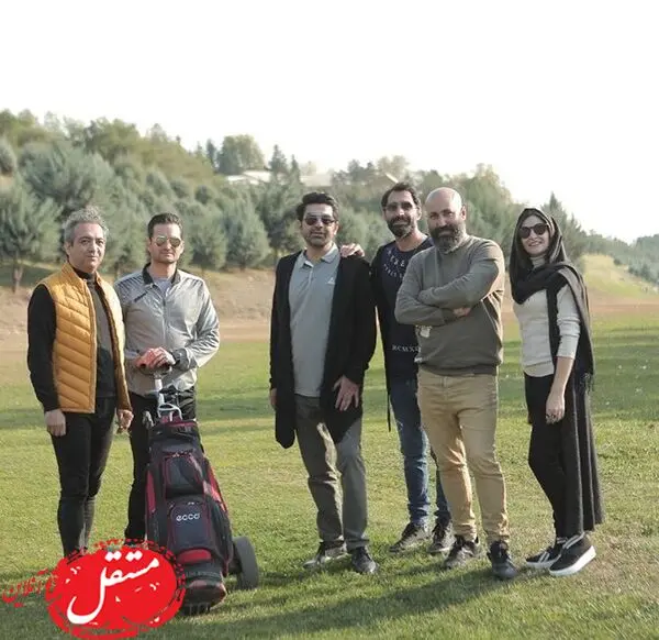 گلف بازی کردن بازیگران مشهور + عکس